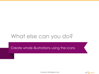 Create whole illustrations using the icons
What else can you do?
 