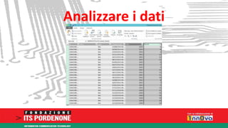 Analizzare i dati 
 