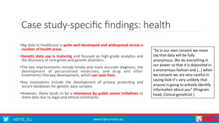 Big Data Externalities – the BYTE Case Studies | PDF