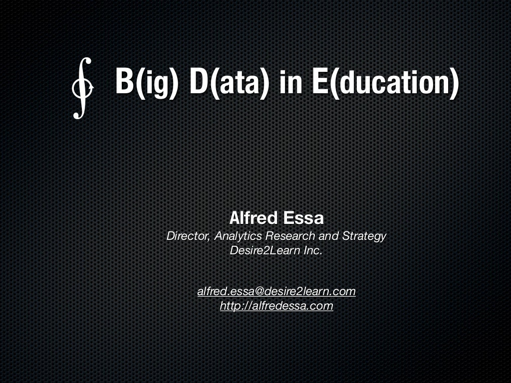 Big Data In Education