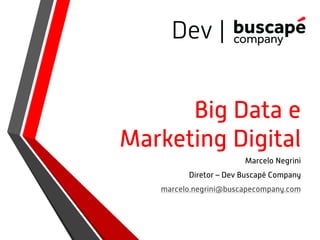 SMBr2013 | Big data e marketing digital