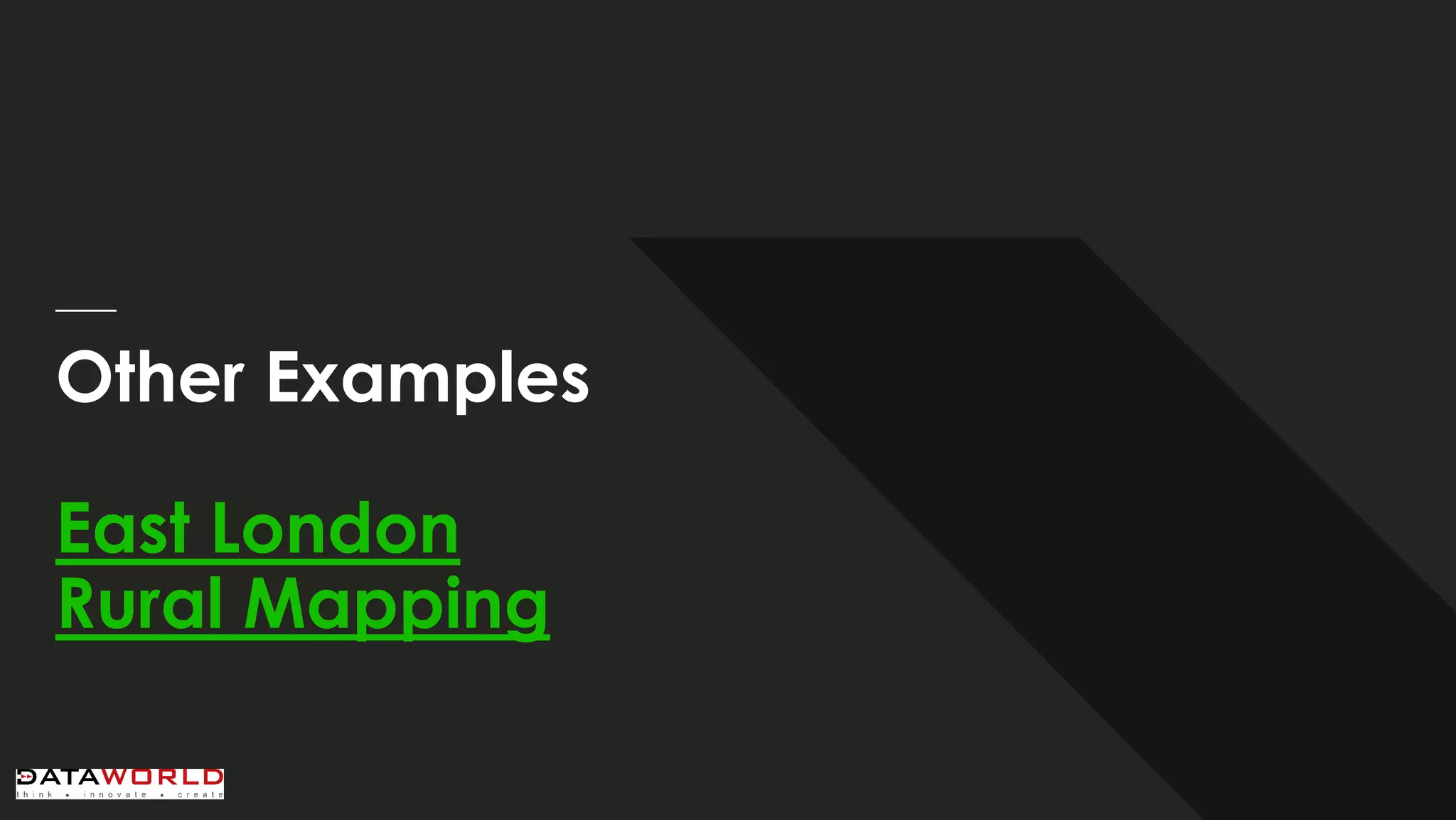 Other Examples East London Rural Mapping 