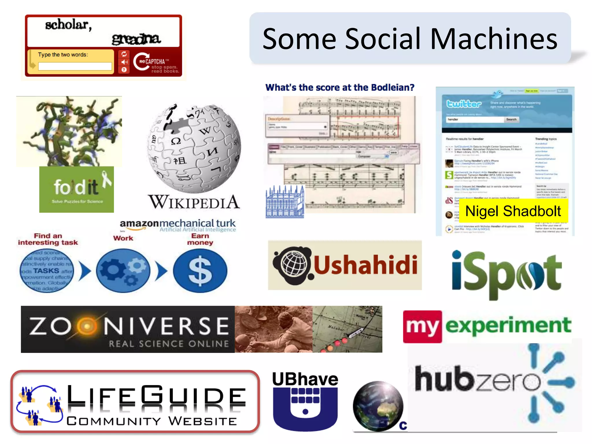Some Social Machines




             Nigel Shadbolt
 
