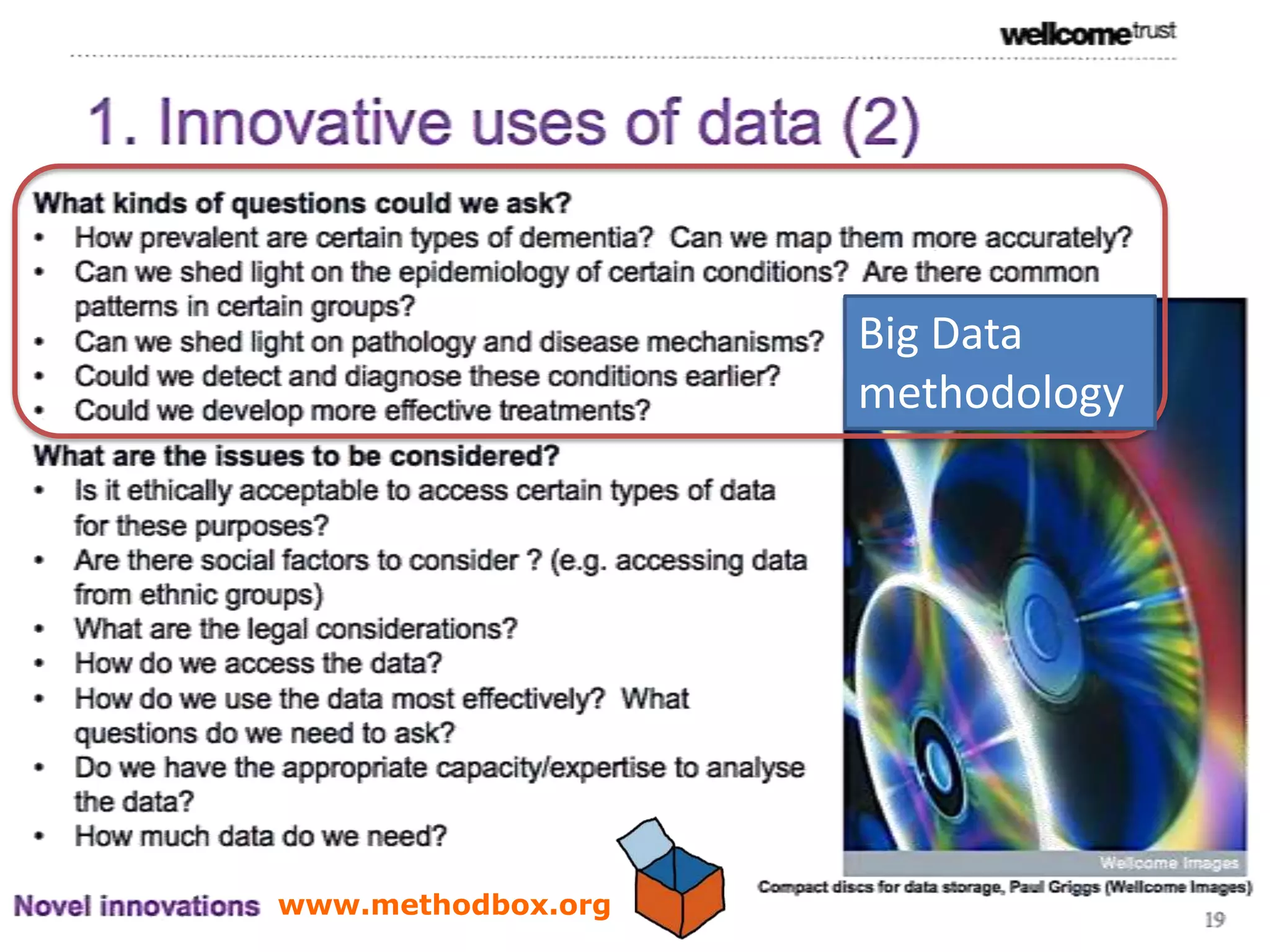 Big Data
                    methodology




www.methodbox.org
 