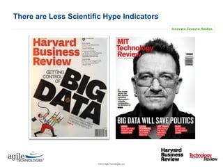 There are Less Scientific Hype Indicators

IASA May 2013 | 15
© 2013 Agile Technologies, LLC

 
