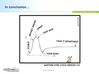 In conclusion…

© 2013 Agile Technologies, LLC

 