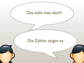 Das sieht man doch!

Die Zahlen zeigen es.

 