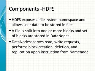 Big data  Hadoop   