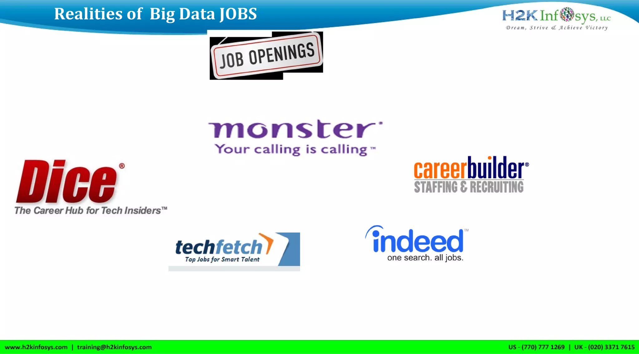 Realities of Big Data JOBS
 