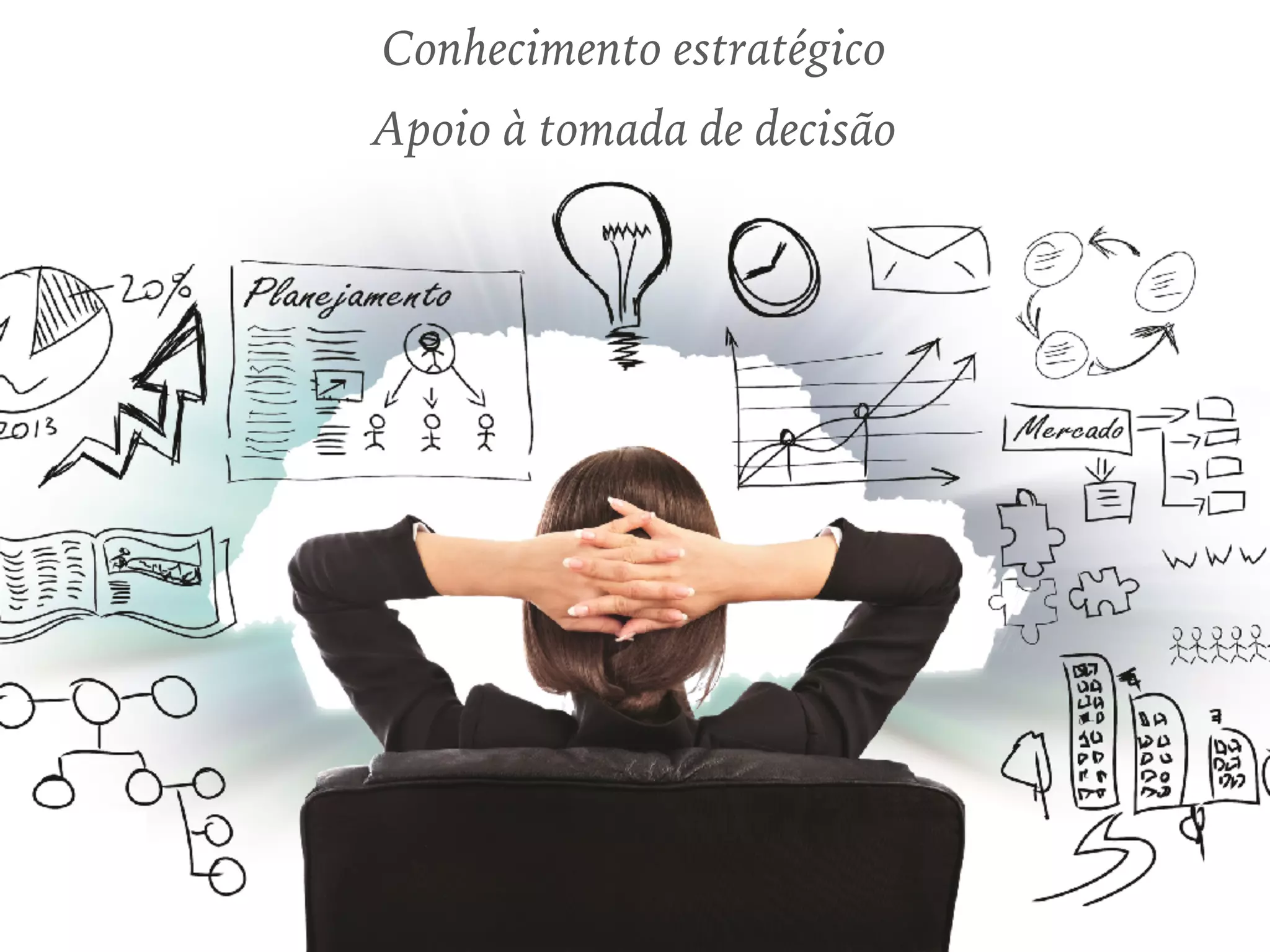 Conhecimento estratégico
Apoio à tomada de decisão
 