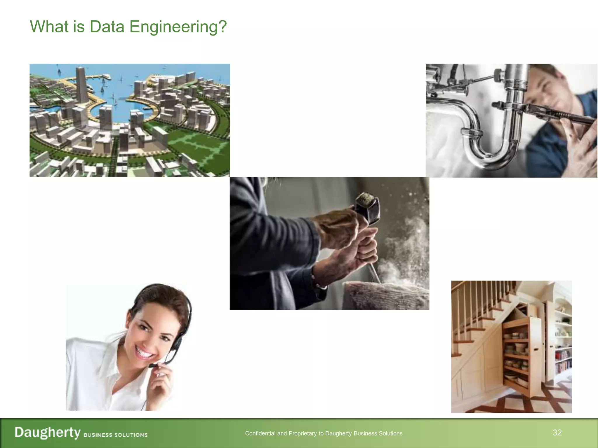 Confidential and Proprietary to Daugherty Business Solutions 32
What is Data Engineering?
 