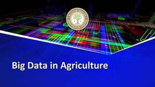 Big Data in Agriculture
 