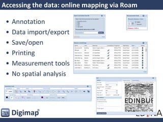 Accessing the data: forward use
Basket options:
• version
• format
• layers
1: Select area
2: Select data
3: Add to basket
 