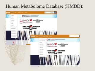 Big data in metabolism | PPTX