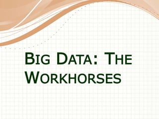 BIG DATA: THE 
WORKHORSES 
 