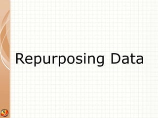 Repurposing Data 
 