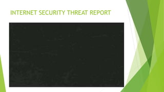 INTERNET SECURITY THREAT REPORT
 