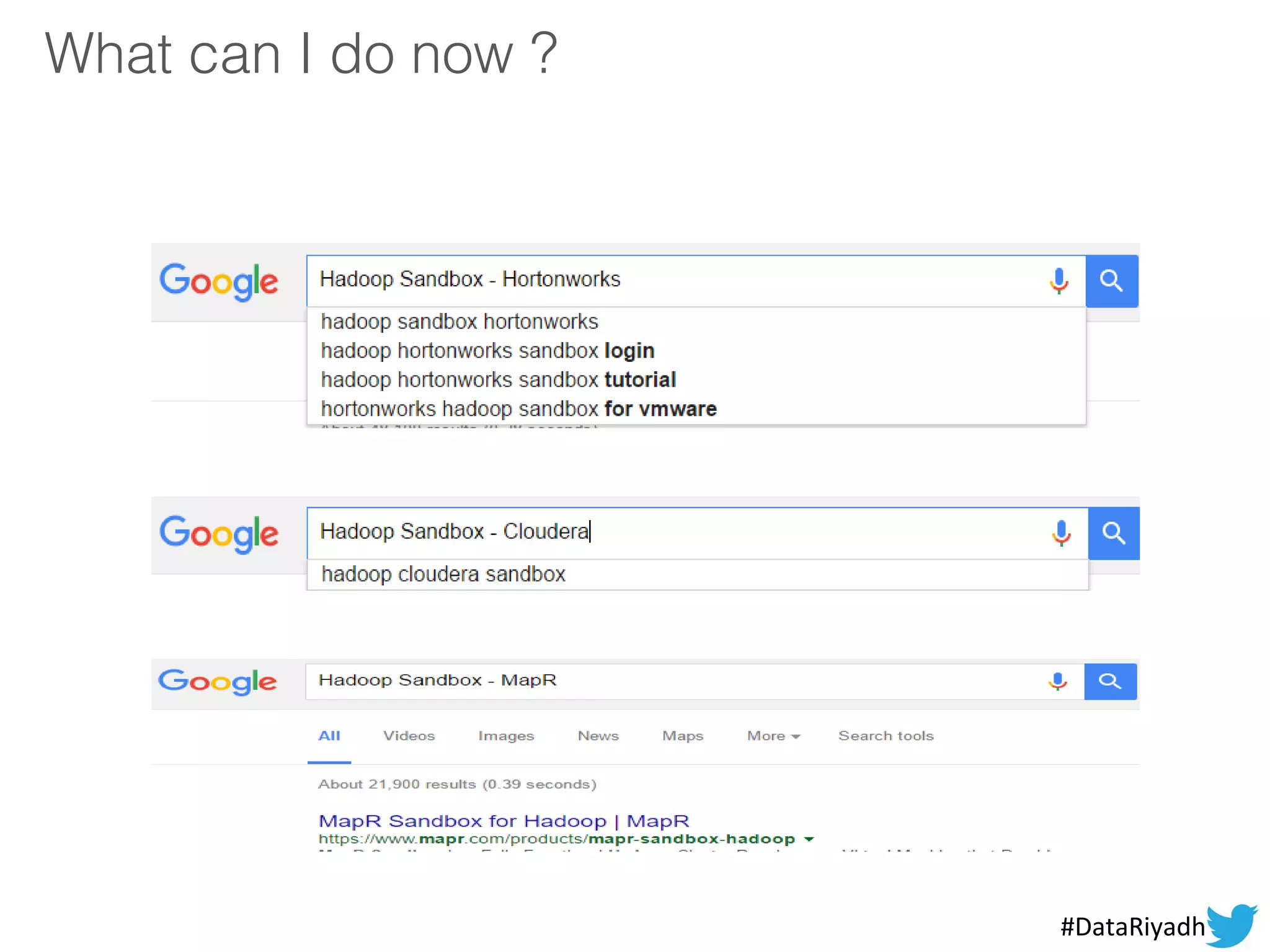 What can I do now ?
#DataRiyadh
 