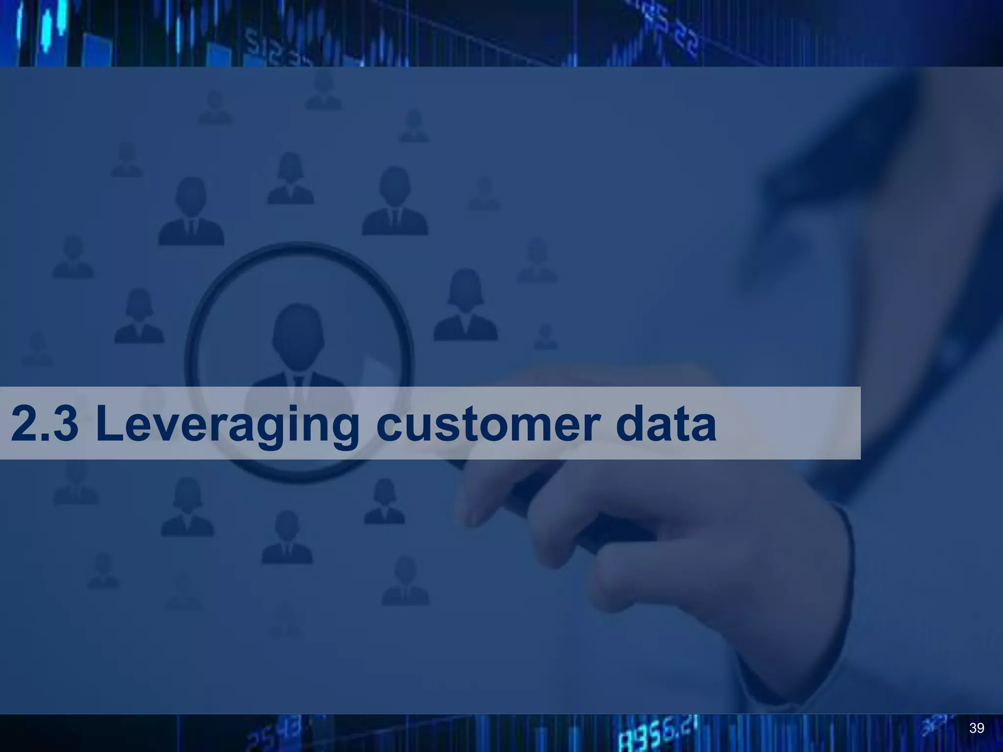 39
2.3 Leveraging customer data
 