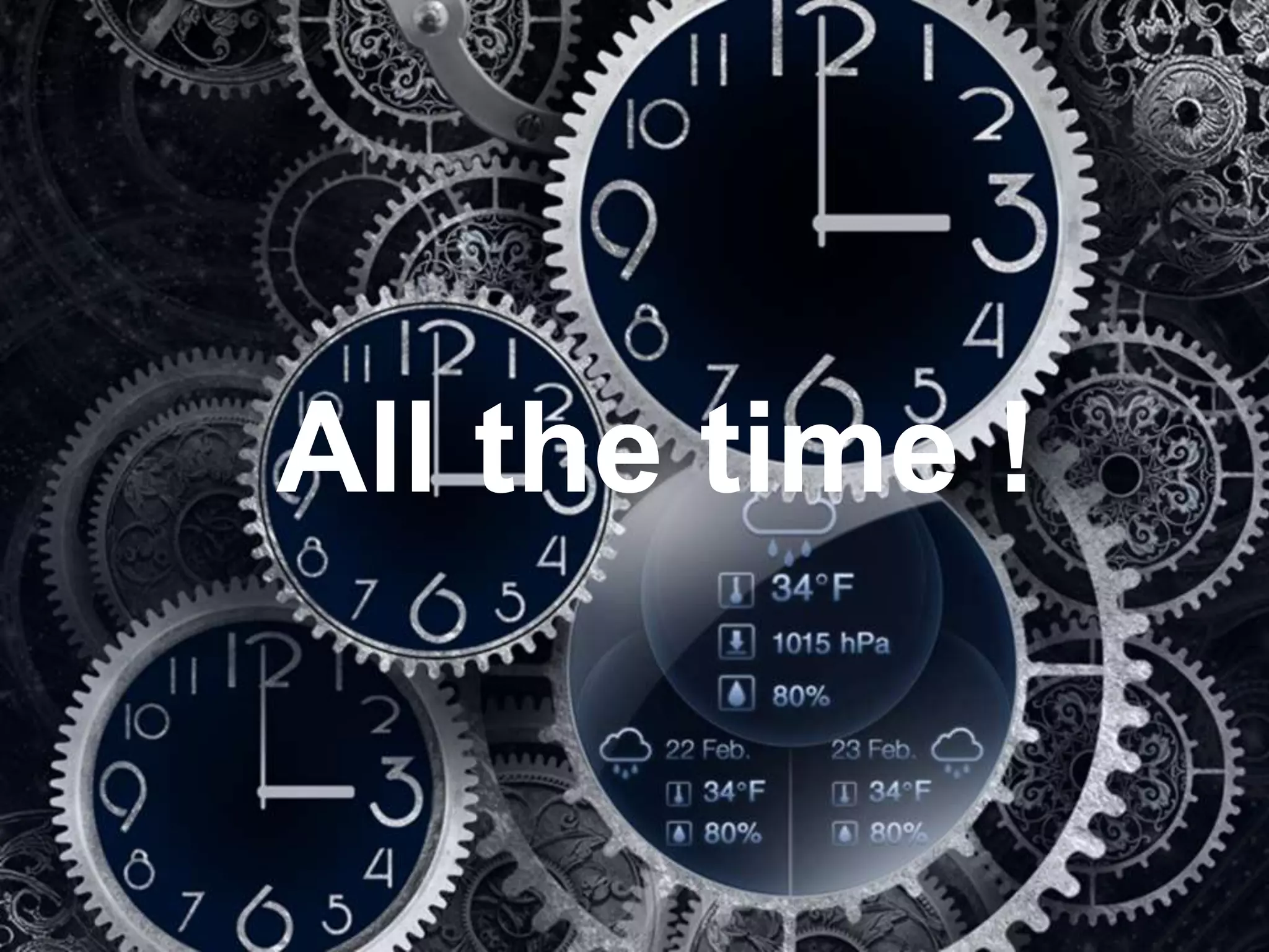 10
All the time !All the time !
 