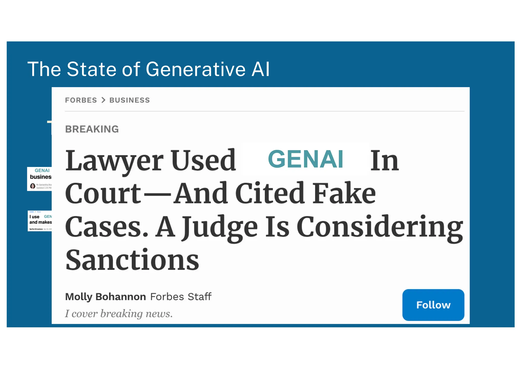 GENAI
GENAI
The Good 💪
The State of Generative AI
The Bad 👎
GENAI
 