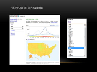 可怕的H7N9 VS 強大的Big Data
 