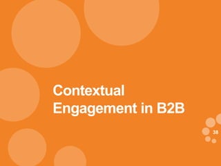 3838
Contextual
Engagement in B2B
 