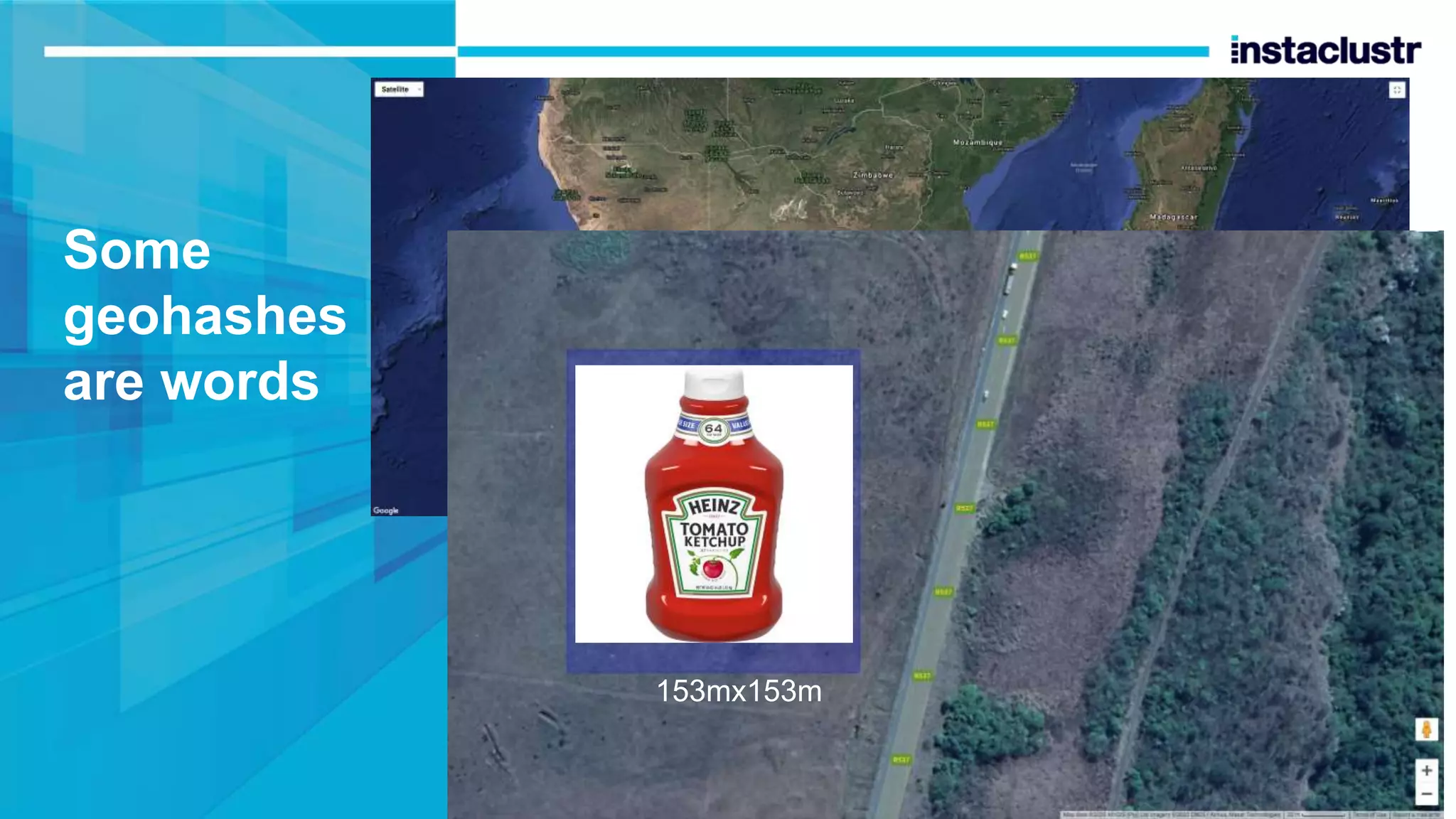 Some geohashes are words 153mx153m 