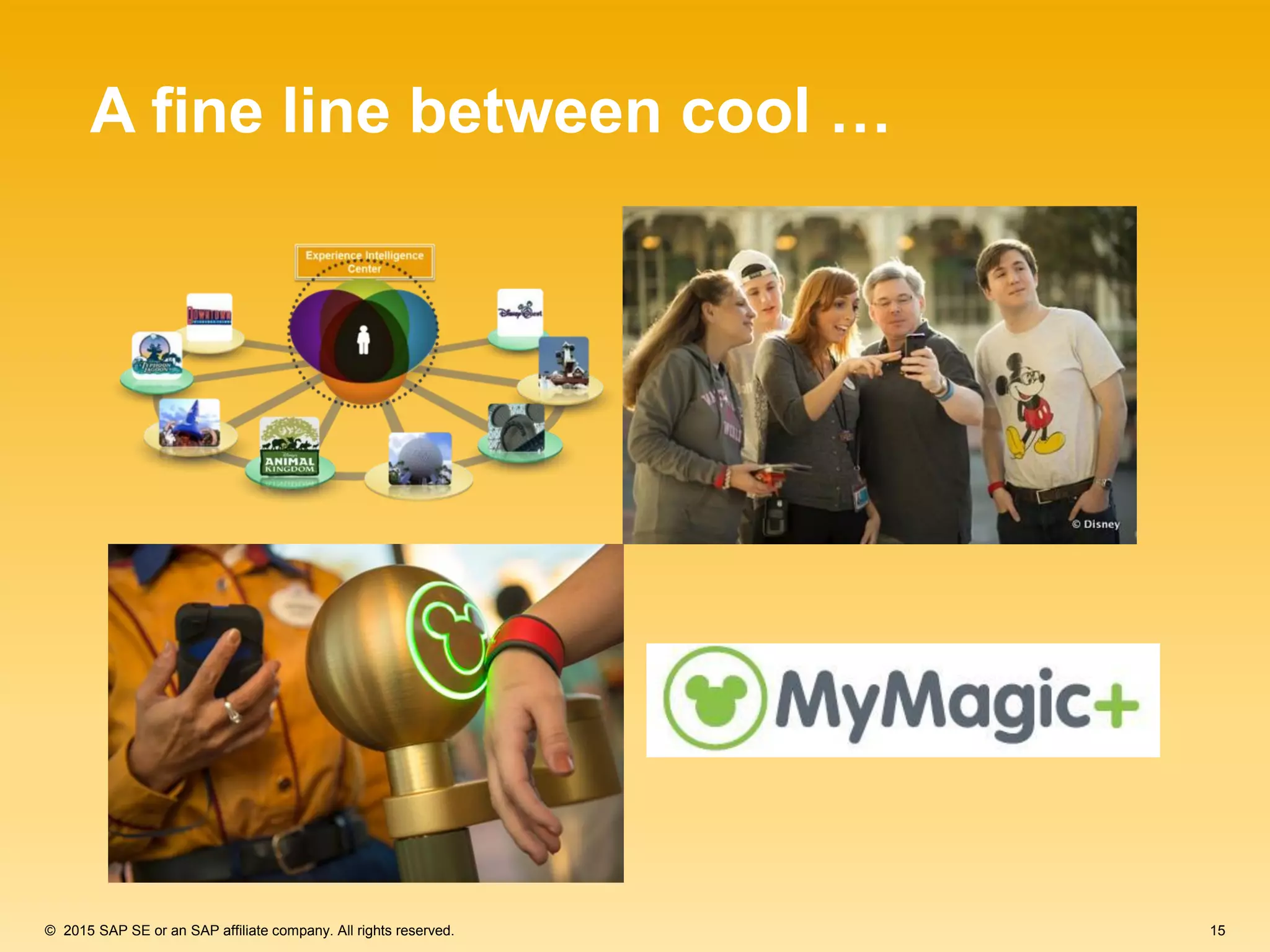 15© 2015 SAP SE or an SAP affiliate company. All rights reserved.
A fine line between cool …
 