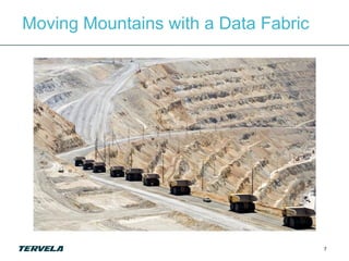 Moving Mountains with a Data Fabric




                                      7
 