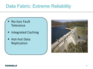 Data Fabric: Extreme Reliability


 No-loss Fault
  Tolerance
 Integrated Caching
 Hot-hot Data
  Replication




                                   9
 