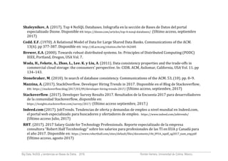 Big data, NoSQL y tendencias en Bases de Datos 2018. | PDF