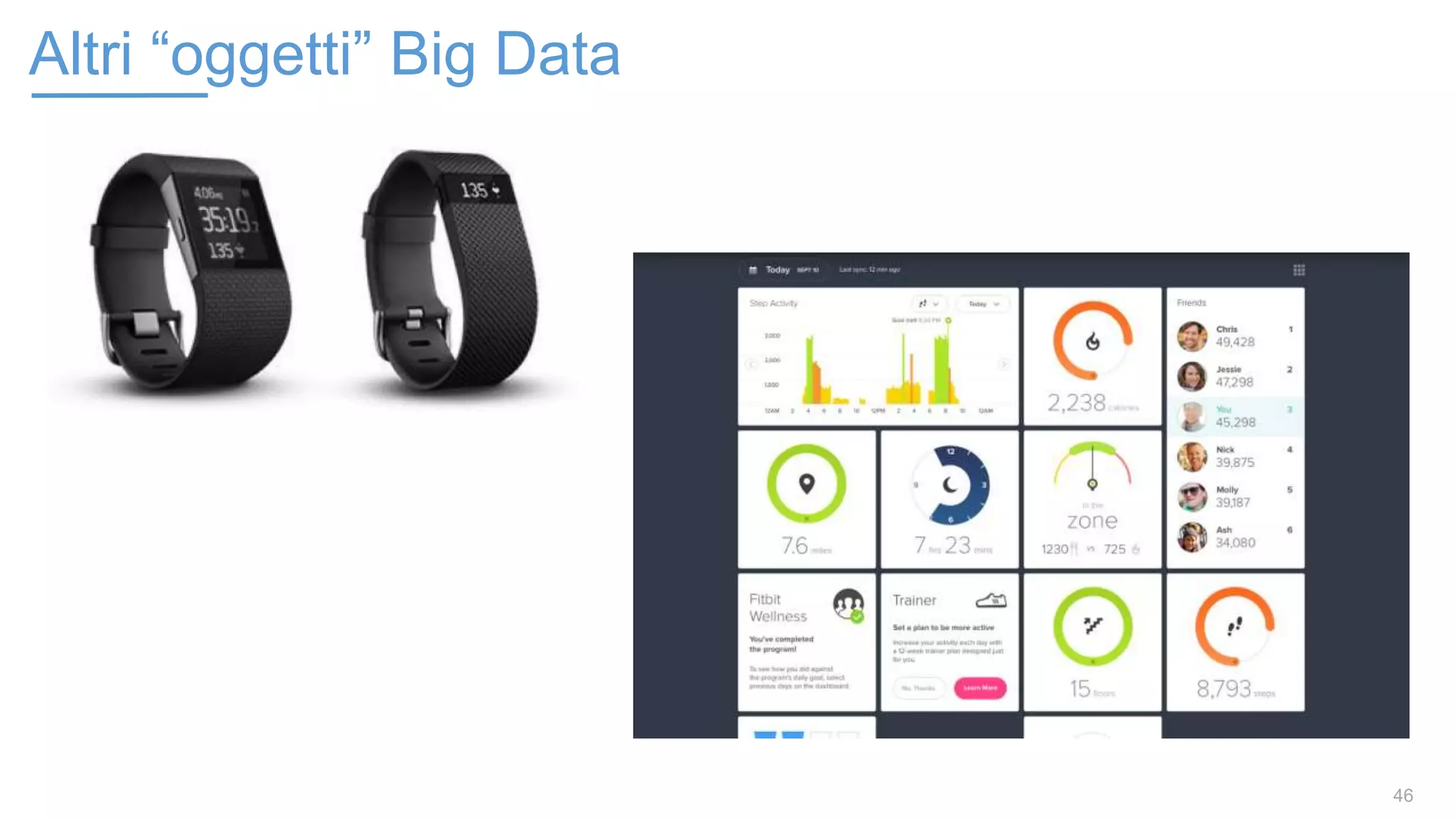 46
Altri “oggetti” Big Data
 