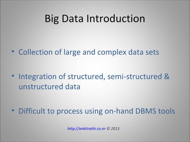 Big Data Overview | PPT