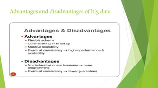 Advantages and disadvantages of big data
 