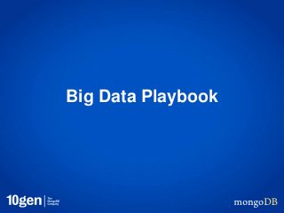 Big Data Playbook
 