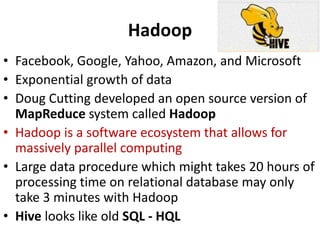 Apache Hadoop Hive | PPTX