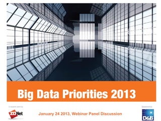 January 24 2013, Webinar Panel Discussion
 