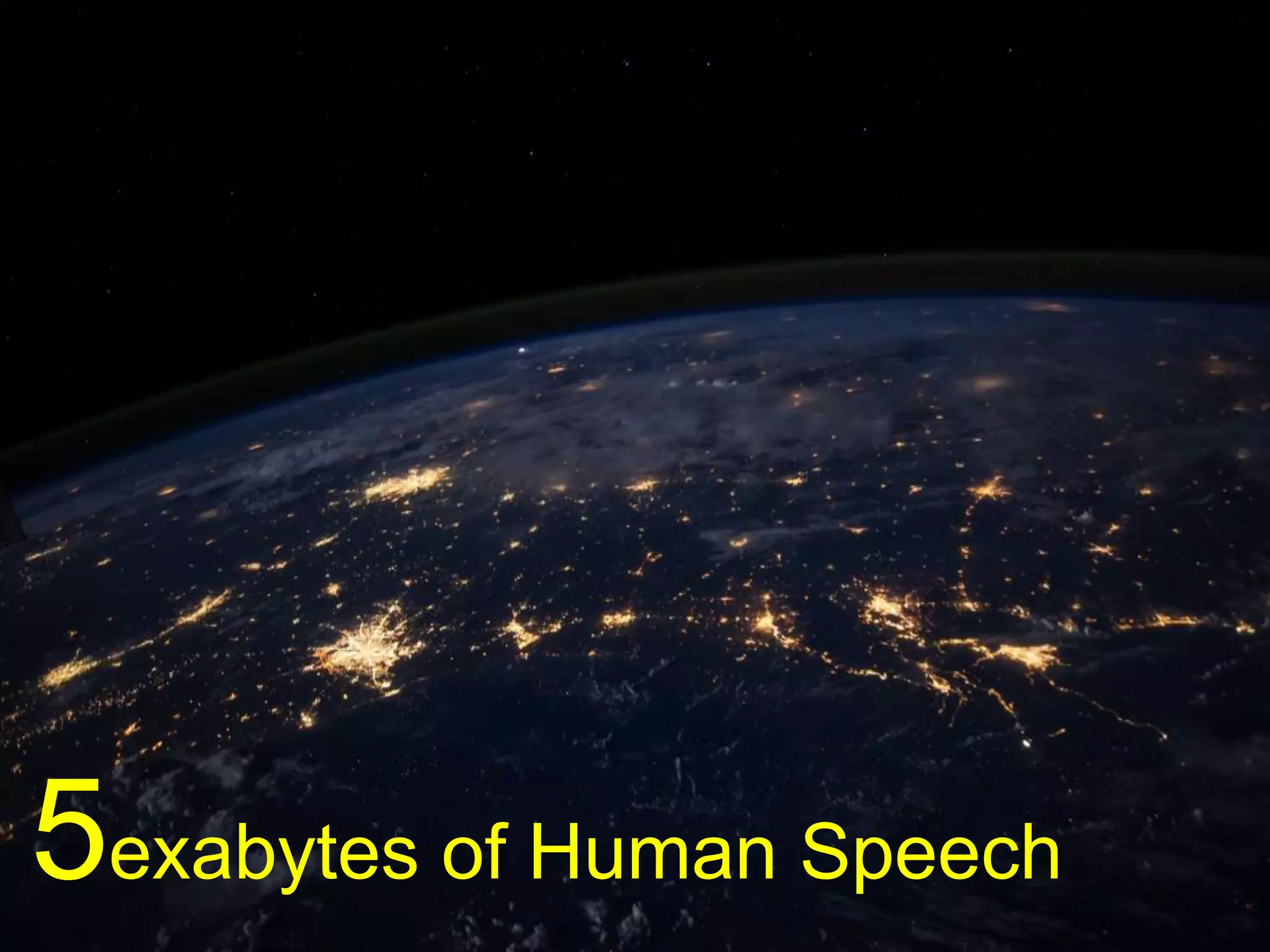 © mick yates 2017 page 2
5exabytes of Human Speech
 