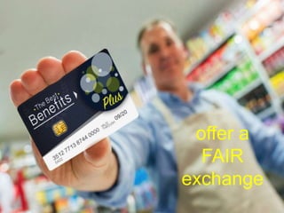 © mick yates 2017 page 21
offer a
FAIR
exchange
 