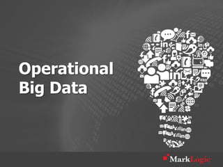 Operational
Big Data
 