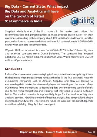 eTailing India Launches Big Data Report - 2015 