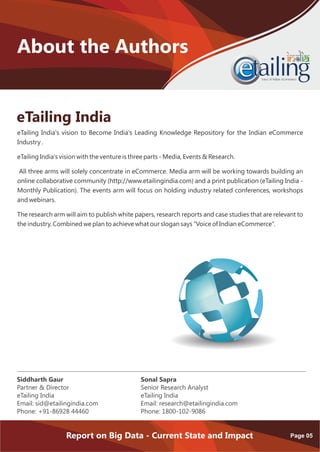 eTailing India Launches Big Data Report - 2015 