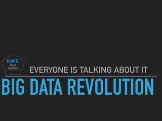 BIG DATA REVOLUTION
EVERYONE IS TALKING ABOUT IT
CLIINTEL
ALEAH
RADOVICH
 