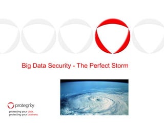 Big Data Security - The Perfect Storm
 
