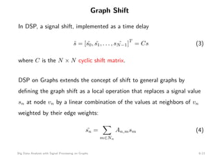 Graph Shift Operator Big Data Analysis with Signal Processing on Graphs | PDF