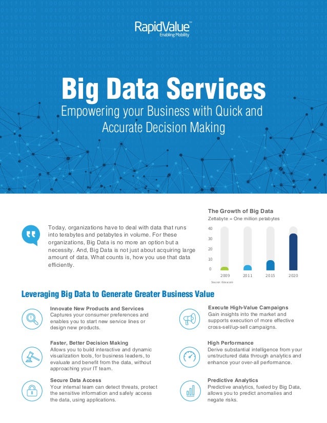 services brochure big data services brochure by rapidvalue solutions services brochure big data services brochure by rapidvalue solutions