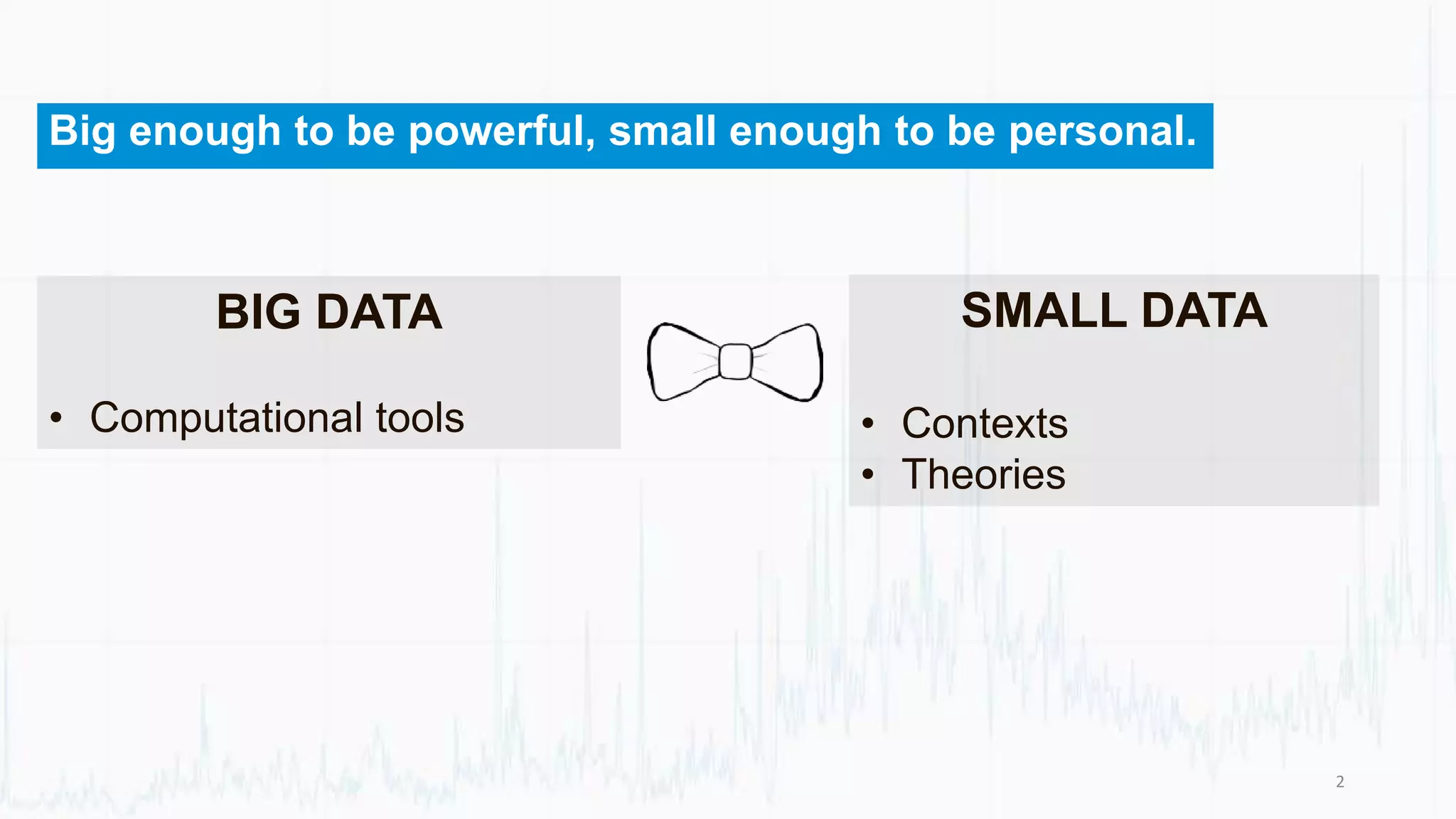 Big data, small data and everything in between | PPT
