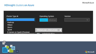 HDInsight clusters on Azure
 