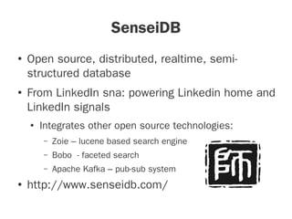 Real time semantic search engine for social tv streams